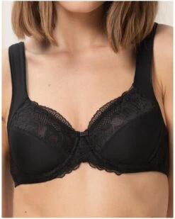 Soutien-gorge Emboîtant Bien-être Triumph Modern Lace+Cotton (Noir)