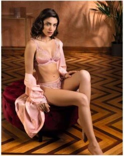 Soutien-gorge Glamour Lise Charmel Splendeur Soie (Splendeur Rose) -Magasin De Lingerie De Mode soutien gorge glamour lise charmel splendeur soie splendeur rose 3