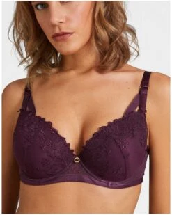 Soutien-gorge Plunge Coque Aubade Femme Passion (Wineberry)