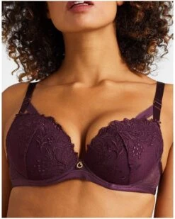 Soutien-gorge Plunge Coque Aubade Femme Passion (Wineberry) 13 Soutien-gorge Plunge Coque Aubade Femme Passion (Wineberry) -Magasin De Lingerie De Mode soutien gorge plunge coque aubade femme passion wineberry 4