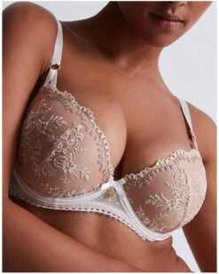 Soutien-gorge Plunge Coque Aubade Trésor Infini (White Wind) -Magasin De Lingerie De Mode soutien gorge plunge coque aubade tresor infini white wind 2