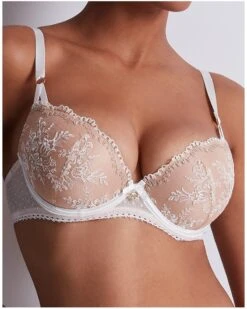 Soutien-gorge Plunge Coque Aubade Trésor Infini (White Wind)