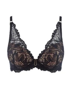 Soutien-gorge Plunge Foulard Aubade Flowermania (Noir) 6 Soutien-gorge Plunge Foulard Aubade Flowermania (Noir) -Magasin De Lingerie De Mode soutien gorge plunge foulard aubade flowermania noir 1