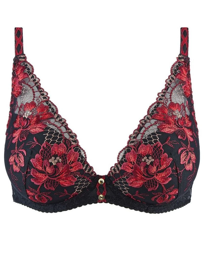 Soutien-gorge Plunge Foulard Aubade Mélodie D'été (Black Cherry) 4 Soutien-gorge Plunge Foulard Aubade Mélodie D'été (Black Cherry) – Image 2