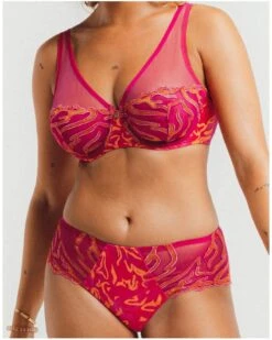 Soutien-gorge Plunge Louisa Bracq Vortex (Fuschia) -Magasin De Lingerie De Mode soutien gorge plunge louisa bracq vortex fuschia 2