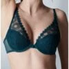 Simone Perele Soutien-gorge Push-up Plongeant Simone Pérèle Utopia (Vert Anglais) -Magasin De Lingerie De Mode soutien gorge push up plongeant simone perele utopia vert anglais