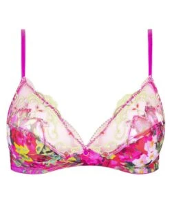 Soutien-gorge Sans Armature Lise Charmel Envolée De Fleurs (Envolée Fuschia) -Magasin De Lingerie De Mode soutien gorge sans armature lise charmel envolee de fleurs envolee fuschia 3