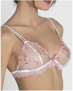 Soutien-gorge Sans Armature Lise Charmel Été Frivole (Blanc Frivole) -Magasin De Lingerie De Mode soutien gorge sans armature lise charmel ete frivole blanc frivole 3