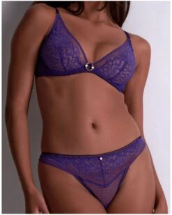 Soutien-gorge Triangle Armatures Aubade Illusion Fauve (Ultraviolet) -Magasin De Lingerie De Mode soutien gorge triangle armatures aubade illusion fauve ultraviolet 3