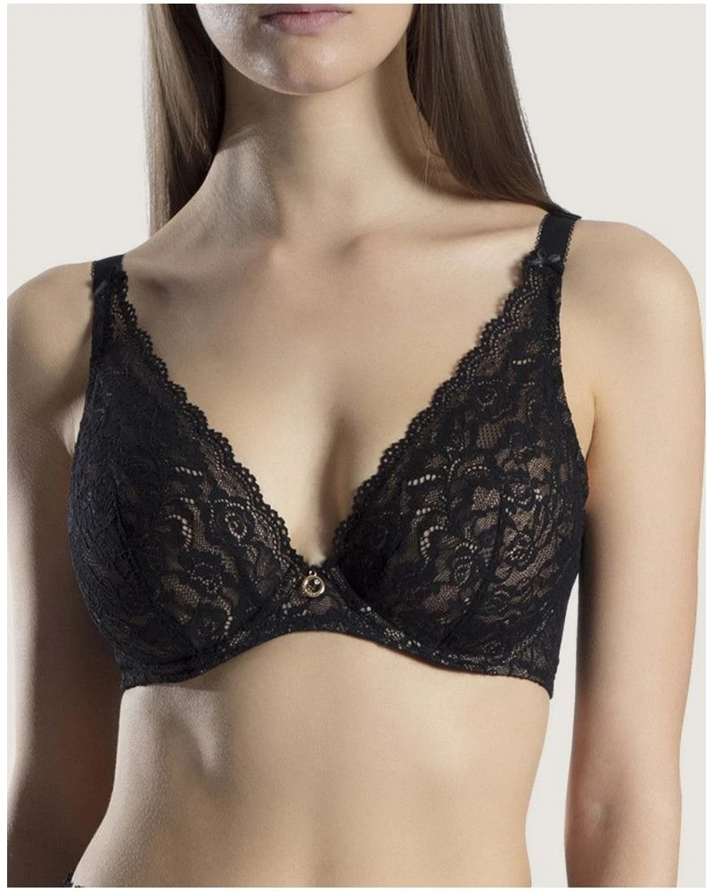 Soutien-gorge Triangle Confort Aubade Rosessence (Noir) 3 Soutien-gorge Triangle Confort Aubade Rosessence (Noir)