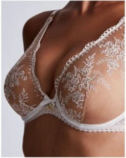 Soutien-gorge Triangle Plunge Aubade Trésor Infini (White Wind) -Magasin De Lingerie De Mode soutien gorge triangle plunge aubade tresor infini white wind 3