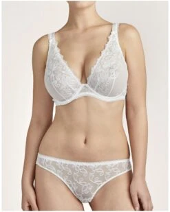 Soutien-gorge Triangle Plunge Confort Aubade Pour Toujours (Opale) -Magasin De Lingerie De Mode soutien gorge triangle plunge confort aubade pour toujours opale 2