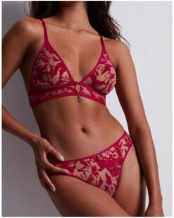 Soutien-gorge Triangle Sans Armature Aubade Wild Vibration (Hot Pink) -Magasin De Lingerie De Mode soutien gorge triangle sans armature aubade wild vibration hot pink 3