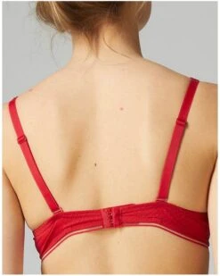Simone Perele Soutien-gorge Triangle Simone Pérèle Bloom (Rouge Opéra) -Magasin De Lingerie De Mode soutien gorge triangle simone perele bloom rouge opera 2