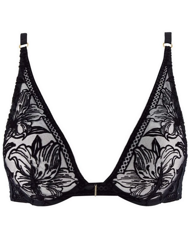 Soutien-gorge Triangle Ultra Plunge Aubade Coeur à Corps (Noir) 4 Soutien-gorge Triangle Ultra Plunge Aubade Coeur à Corps (Noir) – Image 2