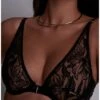Soutien-gorge Triangle Ultra Plunge Aubade Coeur à Corps (Noir) -Magasin De Lingerie De Mode soutien gorge triangle ultra plunge aubade coeur a corps noir