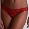 Tanga Aubade Coeur à Corps (Rouge Rebelle) -Magasin De Lingerie De Mode tanga aubade coeur a corps rouge rebelle