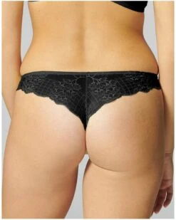 Simone Perele Tanga Simone Pérèle Rêve (Noir) -Magasin De Lingerie De Mode tanga simone perele reve noir 1