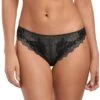 Tanga Wacoal Lace Perfection (Charcoal) -Magasin De Lingerie De Mode tanga wacoal lace perfection charcoal