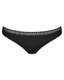 Tangas (Lot De 2) Coton Bio Sloggi GO Ribbed (Noir) -Magasin De Lingerie De Mode tangas lot de 2 coton bio sloggi go ribbed noir 5