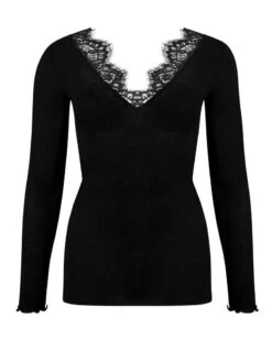 Tee-shirt Manches Longues Bien-être Lise Charmel Plaisir Caresse (Noir) -Magasin De Lingerie De Mode tee shirt manches longues bien etre lise charmel plaisir caresse noir 3