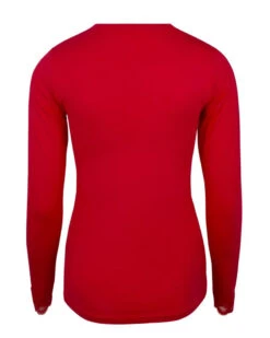 Tee Shirt Manches Longues Col En V Antigel Simply Perfect (Rouge Capucine) -Magasin De Lingerie De Mode tee shirt manches longues col en v antigel simply perfect rouge capucine 3