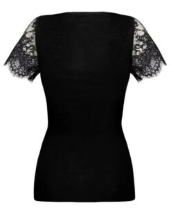 Top Manches Courtes Bien-être Lise Charmel Plaisir Caresse (Noir) -Magasin De Lingerie De Mode top manches courtes bien etre lise charmel plaisir caresse noir 3