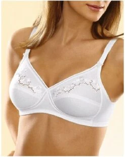 Triumph Soutien-gorge Sans Armature Elasti Cross + Cotton (Blanc)
