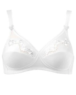Triumph Soutien-gorge Sans Armature Elasti Cross + Cotton (Blanc) -Magasin De Lingerie De Mode triumph soutien gorge sans armature elasti cross cotton blanc 3